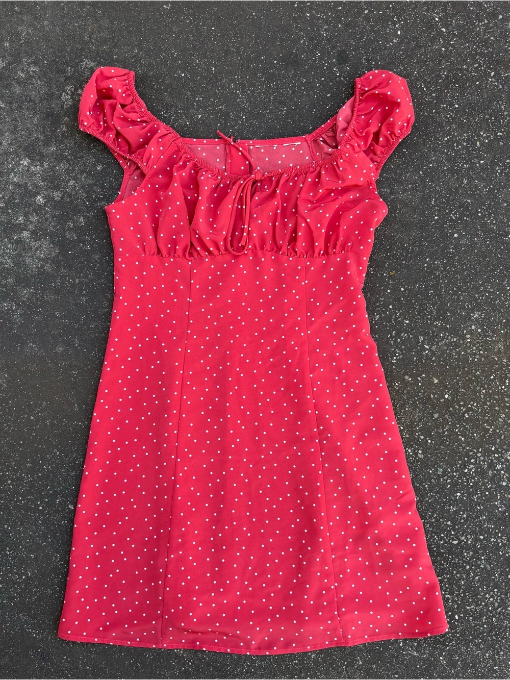 Red Polka Dot Babydoll Dress